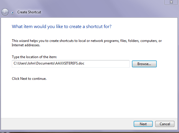 Shortcut - Create for a File, Folder, Drive, or Program in Windows-short1.png