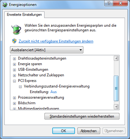 pcie link state power management