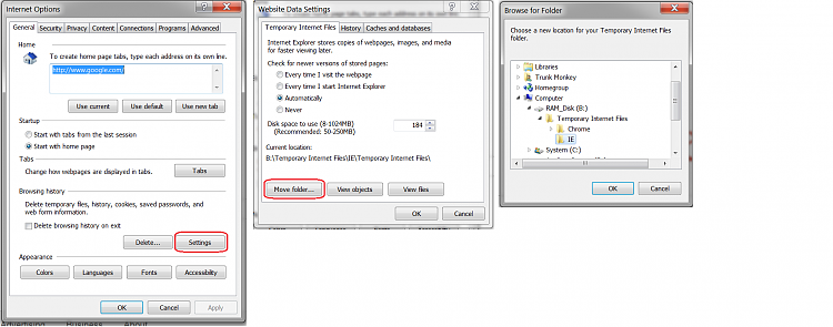 RAM Disk - Install for Browser Cache File Storage-ie-internet-options-complete.png