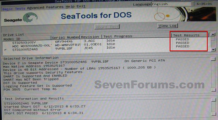 SeaTools for DOS and Windows - How to Use-passed.jpg