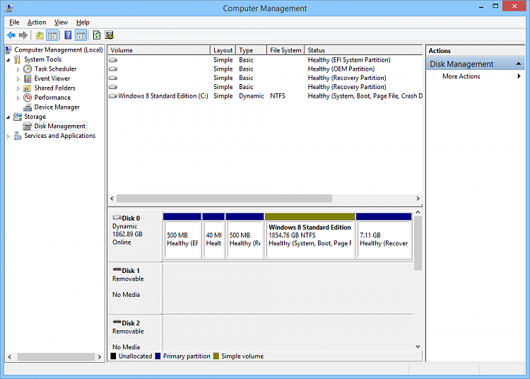 Convert a Dynamic Disk to a Basic Disk-dskmgmt011214.png