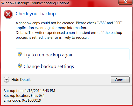Backup Error 0x81000019 - Fix-backup.png