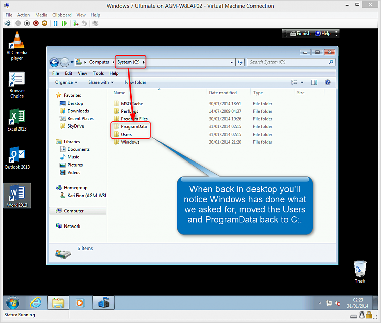 Windows 7 Image - Customize in Audit Mode with Sysprep-moving_folders_back_to_c_9.png