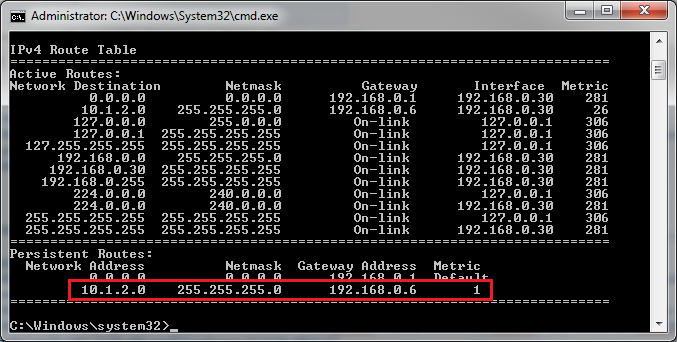 Static Routes - Create or Remove-verify-route.png