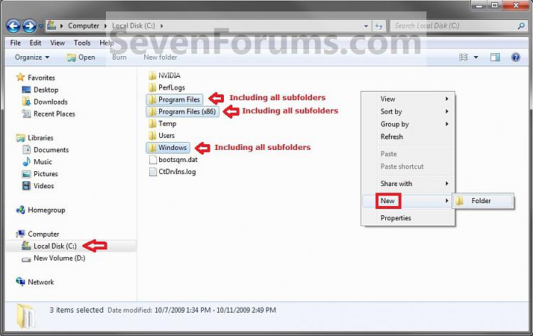 New Context Menu - Remove &amp; Restore Default Menu Items-root_directory_new_context_menu.jpg