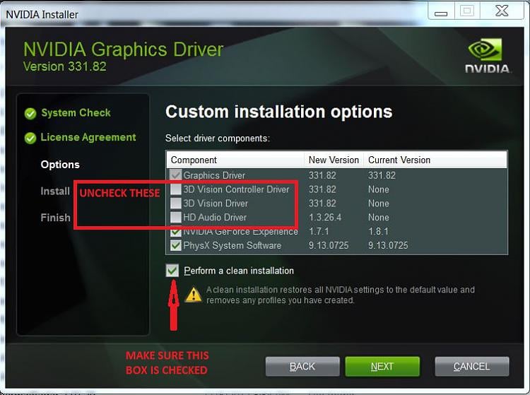 Nvidia clean install sale