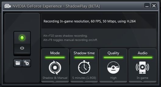 NVIDIA GeForce Experience: A Beginner's Guide-shadowplay-interface.jpg