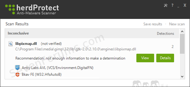 herdProtect: Malware Detection-herdscrn07b-malwareyes-.png