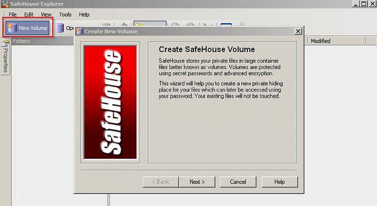 SafeHouse Explorer - Create Password Protected USB-new-volume.jpg