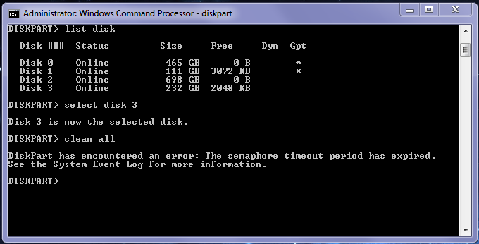 Disk - Clean and Clean All with Diskpart Command-chkdsk-1.png
