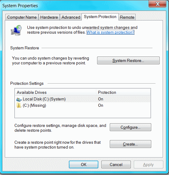 System Protection - Change Disk Space Usage-screenshot001.gif