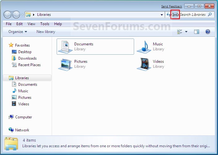 Windows Explorer Address and Search Bar - Change Size Windows 10 Forums