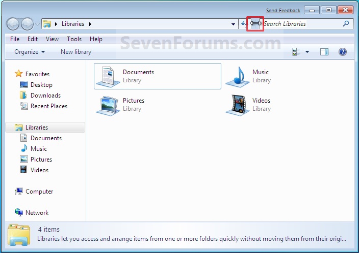 Windows Explorer Address and Search Bar - Change Size-step1.jpg