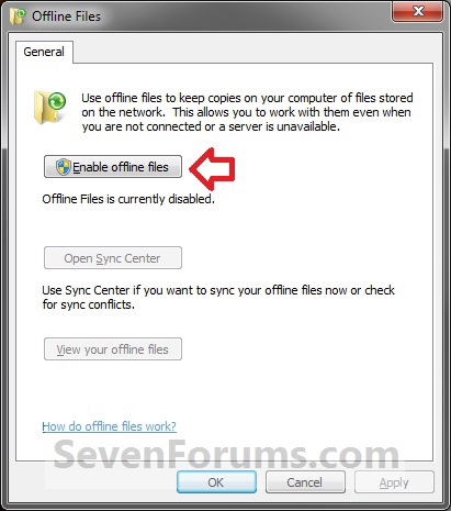 Offline Files - Enable or Disable the Use Of-enable1.jpg