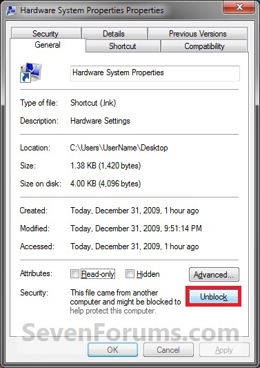 Hardware System Properties Shortcut - Create-unblock.jpg