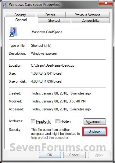 Windows CardSpace Shortcut - Create-unblock.jpg