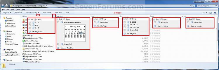 File and Folder Arrangement - Group by - Sort by - Arrange by-videos.jpg