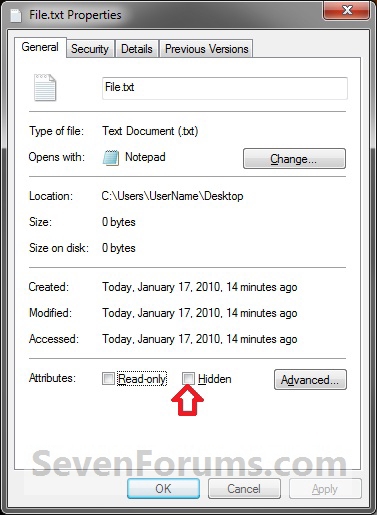 File and Folder - Hide or Unhide-file1.jpg