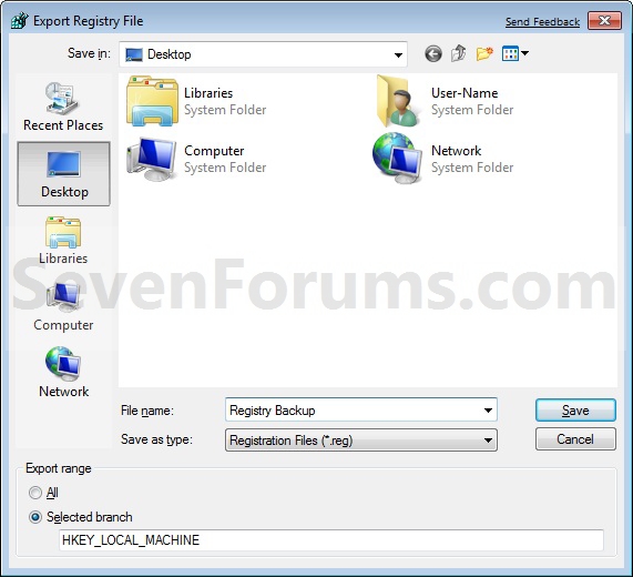 Registry - Backup and Restore-hkey_export_location.jpg