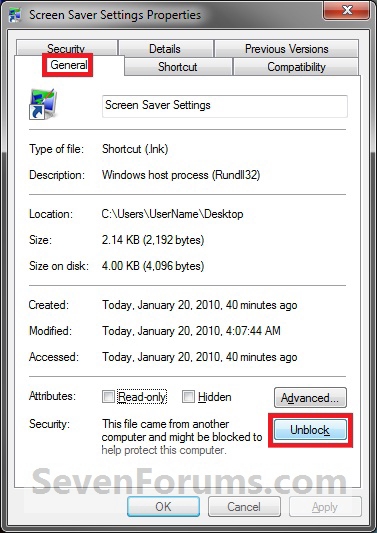 Screen Saver Settings Shortcut - Create-unblock.jpg
