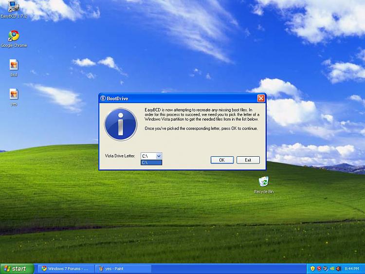 Dual Boot Installation with Windows 7 and XP-yes2.jpg