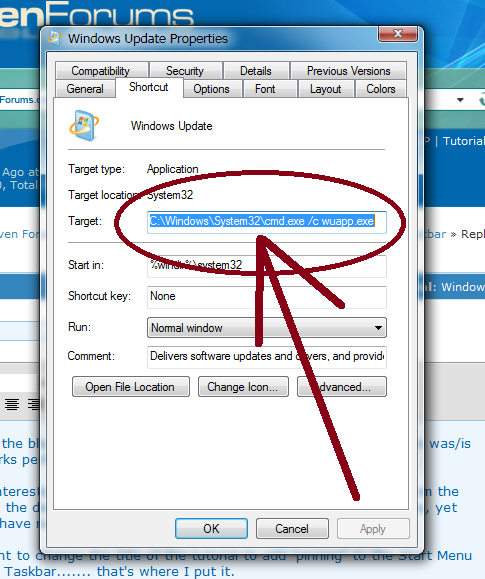 Windows Update Shortcut - Create in Windows 7-capture1.png