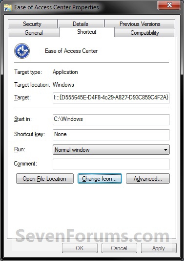 Ease of Access Center Shortcut - Create-step5.jpg