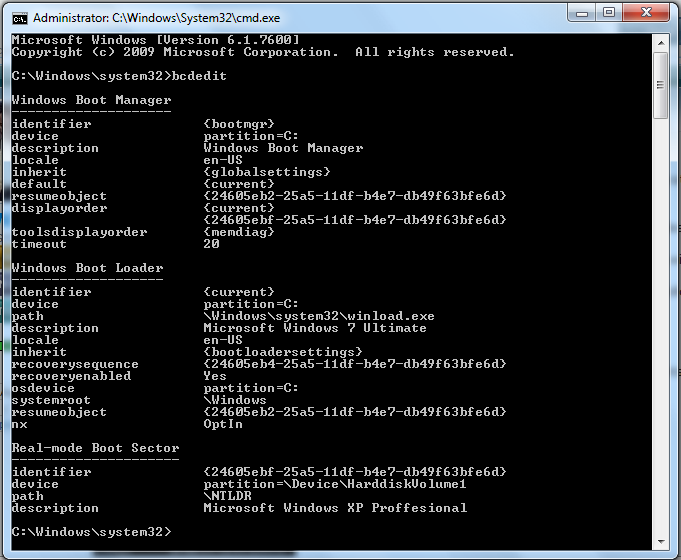 Dual Boot Installation with Windows 7 and XP-bcdedit.png