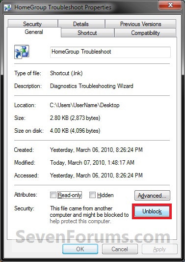 HomeGroup Troubleshoot Shortcut - Create-unblock.jpg