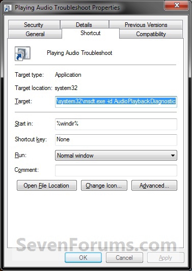 Playing Audio Troubleshoot Shortcut - Create-step5.jpg