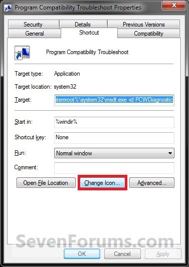 Program Compatibility Troubleshoot Shortcut - Create-step3.jpg