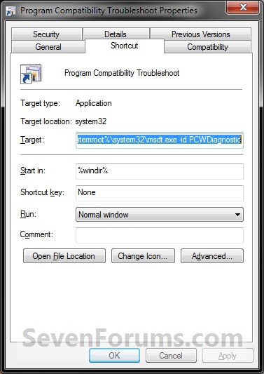 Program Compatibility Troubleshoot Shortcut - Create-step5.jpg