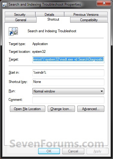 Search and Indexing Troubleshoot Shortcut - Create-step5.jpg