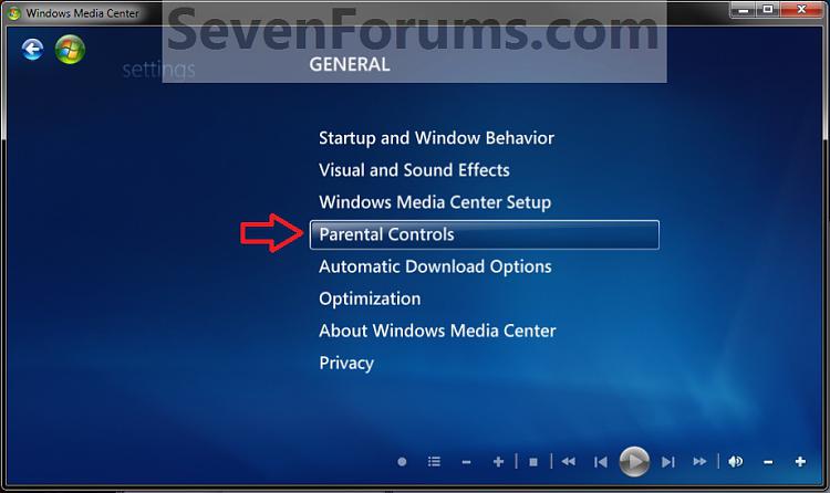 Windows Media Center Parental Controls - Setup and Use-step3.jpg