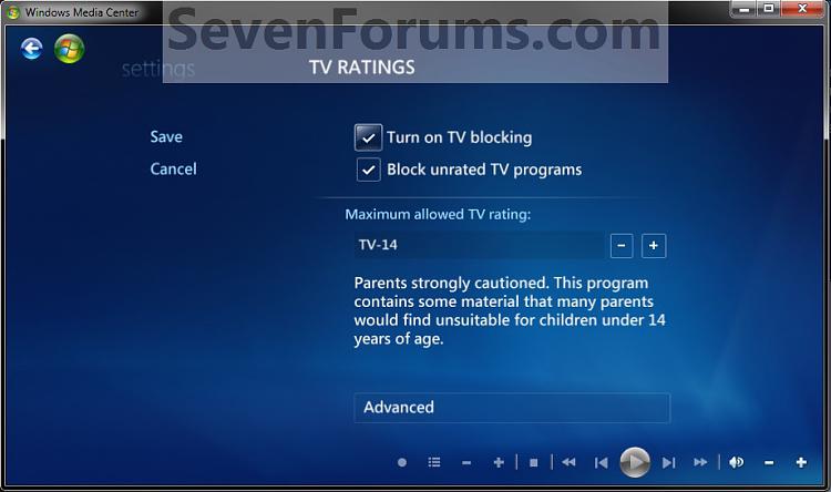 Windows Media Center Parental Controls - Setup and Use-tv1.jpg