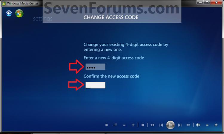 Media Center Parental Controls - Change Access Code-change2.jpg