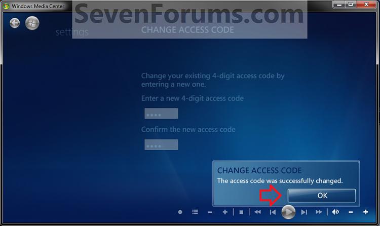 Media Center Parental Controls - Change Access Code-change3.jpg