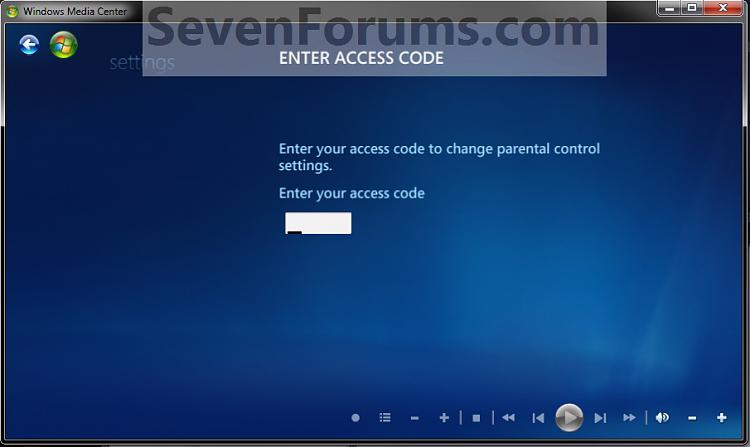 Media Center Parental Controls - Change Access Code-step4a.jpg