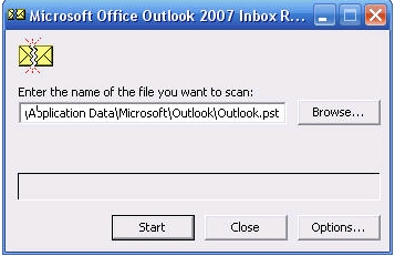 pst file corrupted