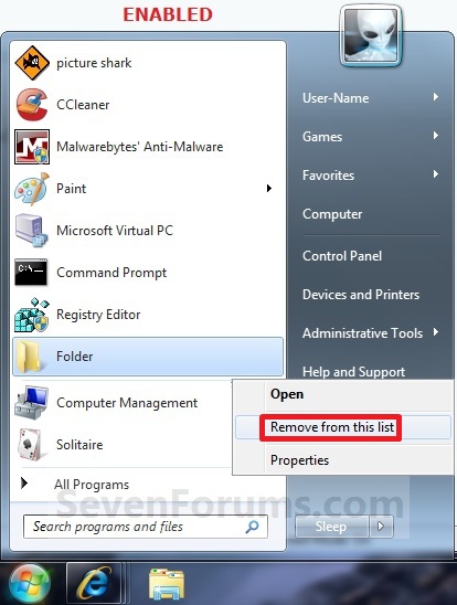 Start Menu - Pin or Unpin a Folder, Drive, and Library-folder2.jpg