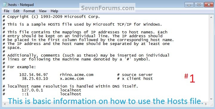 Hosts File : Use in Windows 7 / Vista-hosts_info.jpg