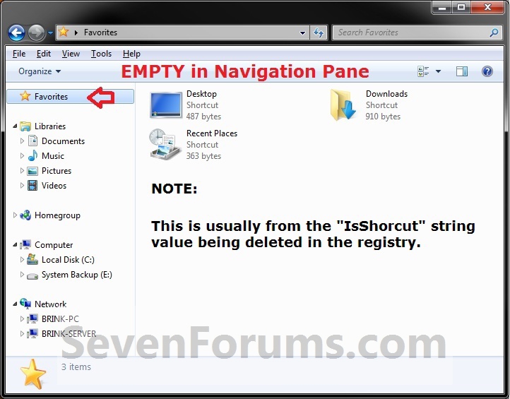 Favorites Empty in Navigation Pane - Fix-empty.jpg