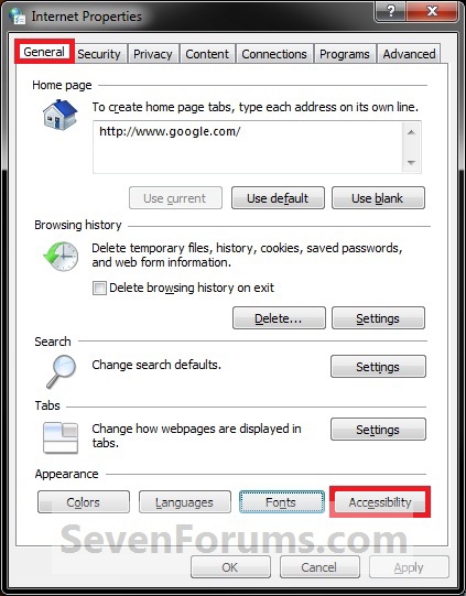 Internet Explorer - Change Fonts Used for Webpages-accessibility1.jpg