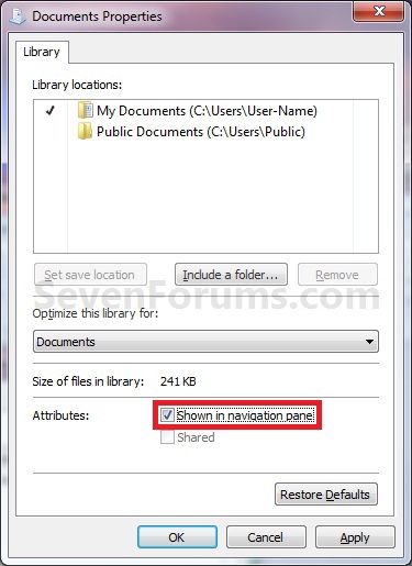 Library - Hide or Show in Navigation Pane-properties.jpg