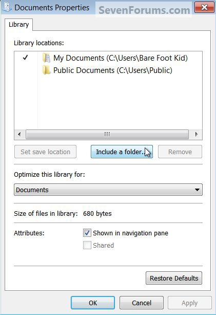 MS Office Word : Set Default Save Location-include-folder.jpg