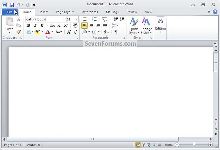 MS Office Word : Set Document Color-file.jpg