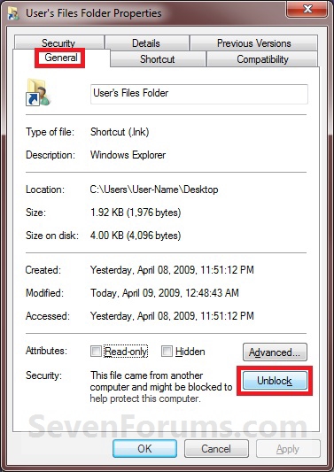 User Files Folder - Pin to Taskbar-blocked.jpg