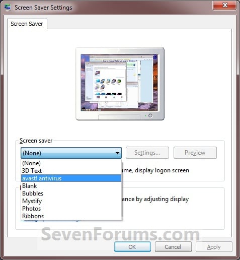 Windows discount 7 screensaver