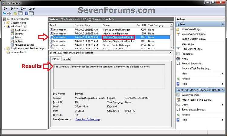 Memory Diagnostics Tool - Read Event Viewer Log-step3.jpg