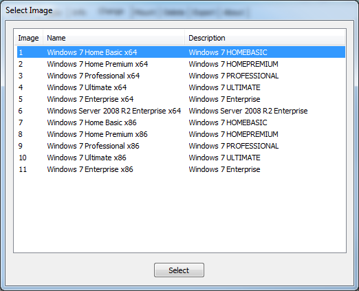 Windows 7 Universal Installation Disc - Create-gimagex-list.png